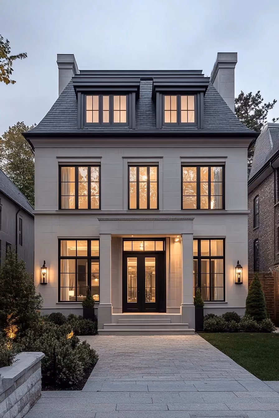Contemporary self-build home exterior